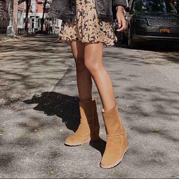 UGG | Classic Femme Short Boots In Chestnut NEW In Box - Picture 16 of 16